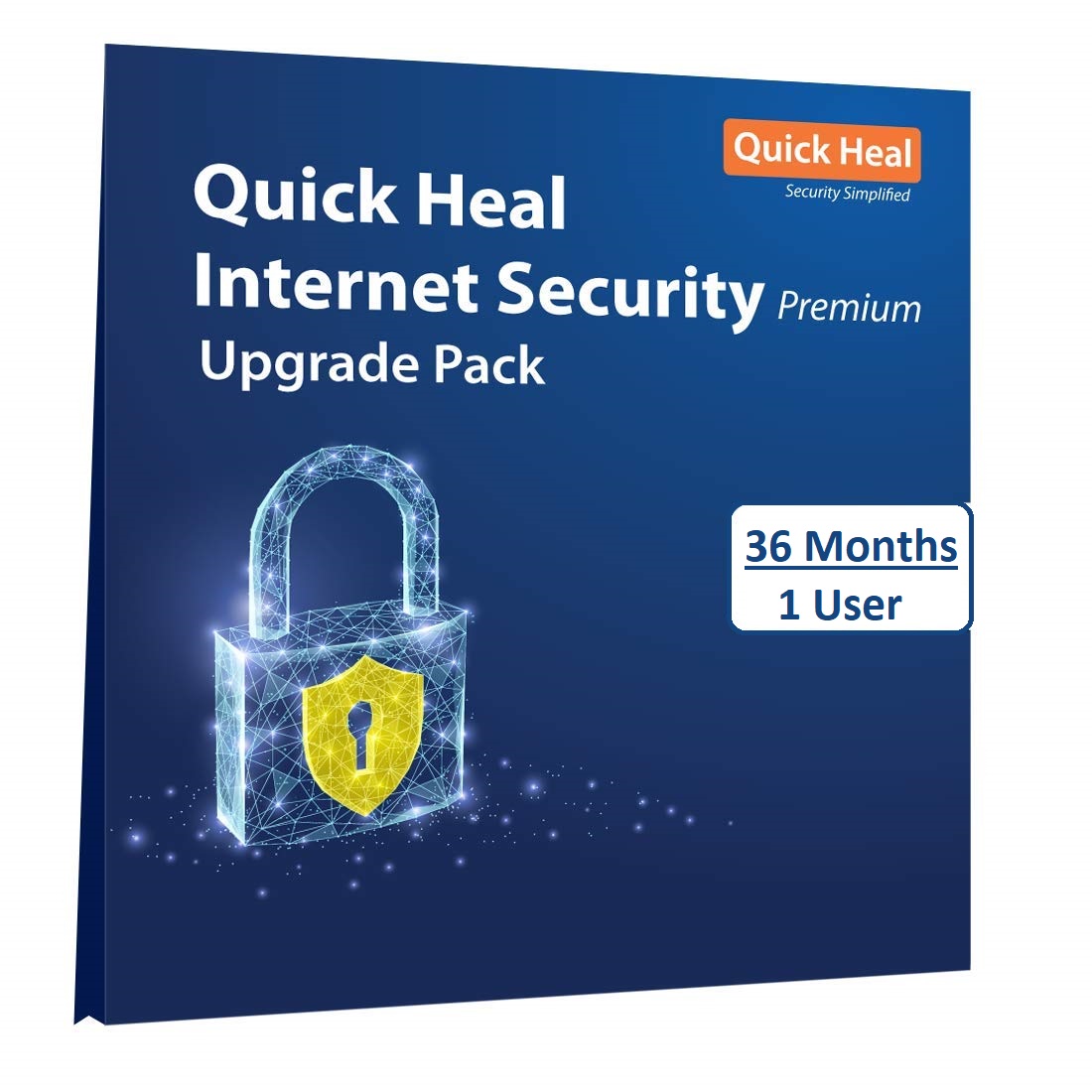 Quick Heal Internet Security Renewal pack 1 user 3 year